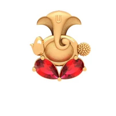 14k Lord Ganesha Gold Pendant From Online Exclusive