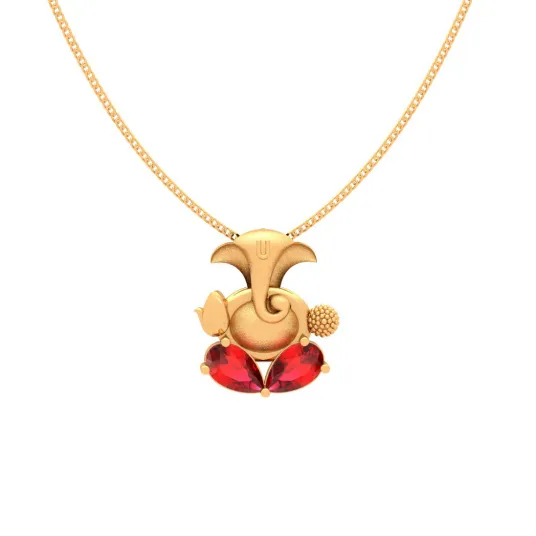 14k Lord Ganesha Gold Pendant From Online Exclusive