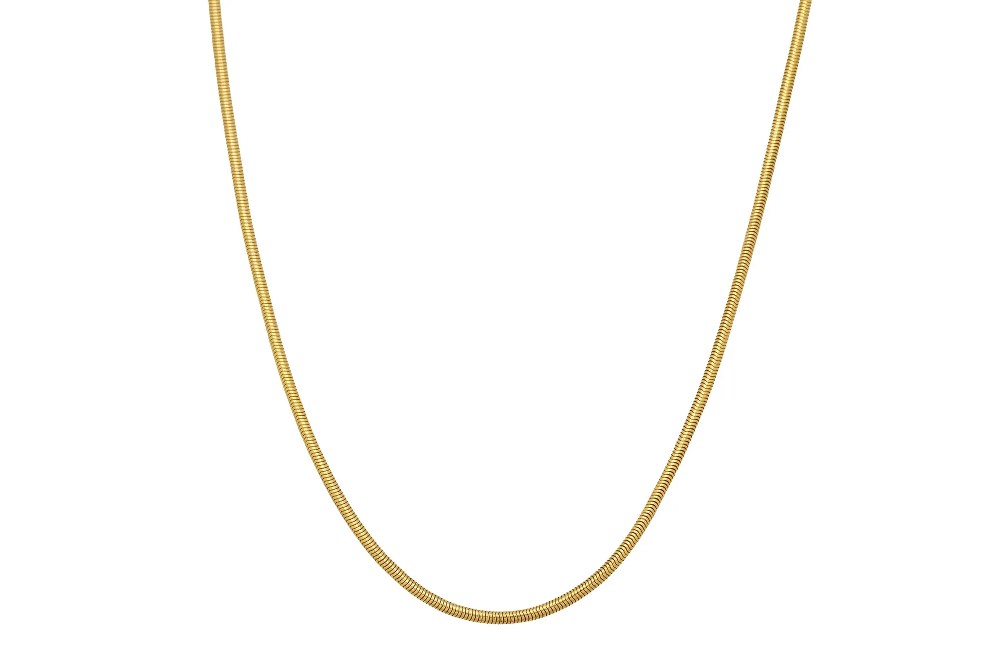 15" Antique 9ct Gold Snake Chain, 6g