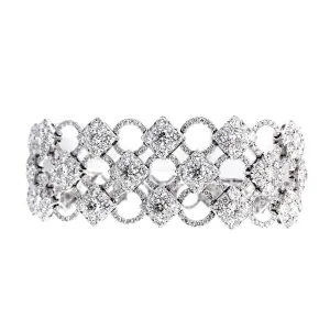 18K White Gold Diamond Bracelet - 27.25ct