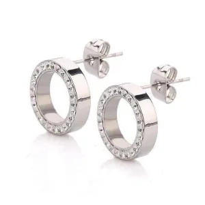 316L Stainless Steel Earring Crystal Stud Earrings For Women Joyas Brincos Bijoux Jewelry Earings Fashion