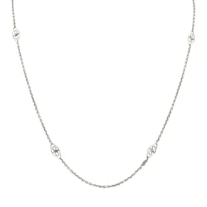 32" Sterling Silver Lozenge Chain