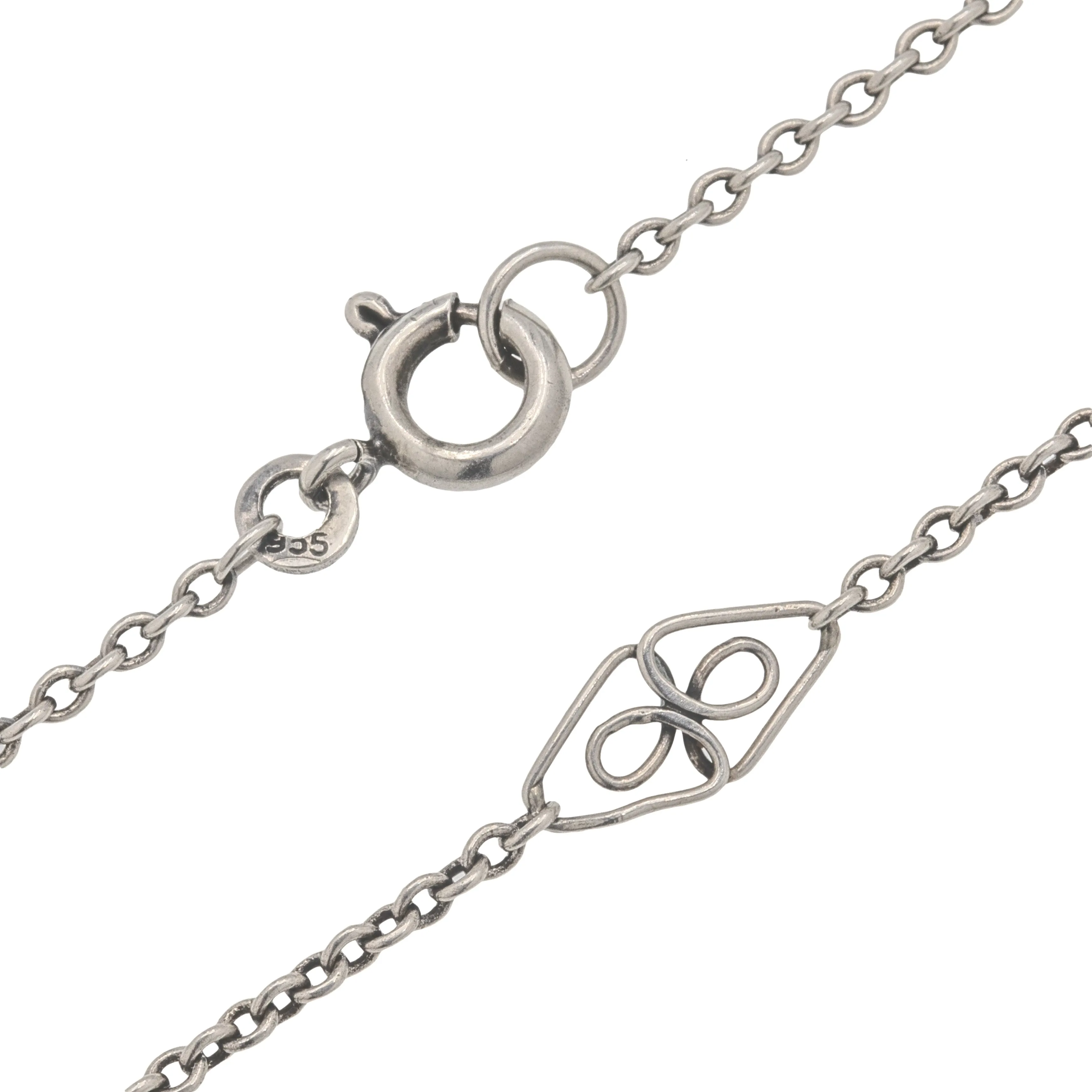 32" Sterling Silver Lozenge Chain