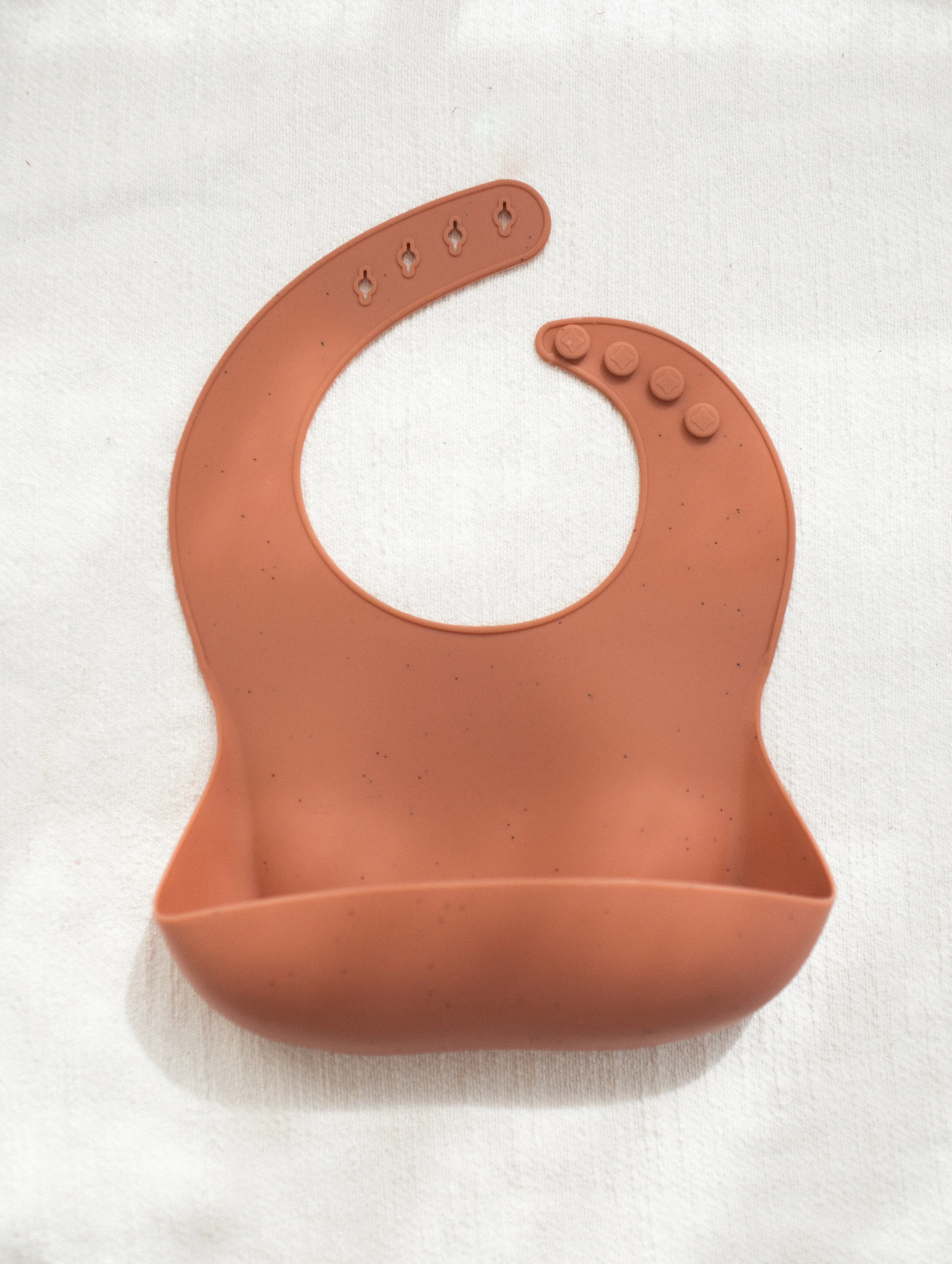 Bohemian Mama Littles Baby Silicone Bib | Speckled Cotta