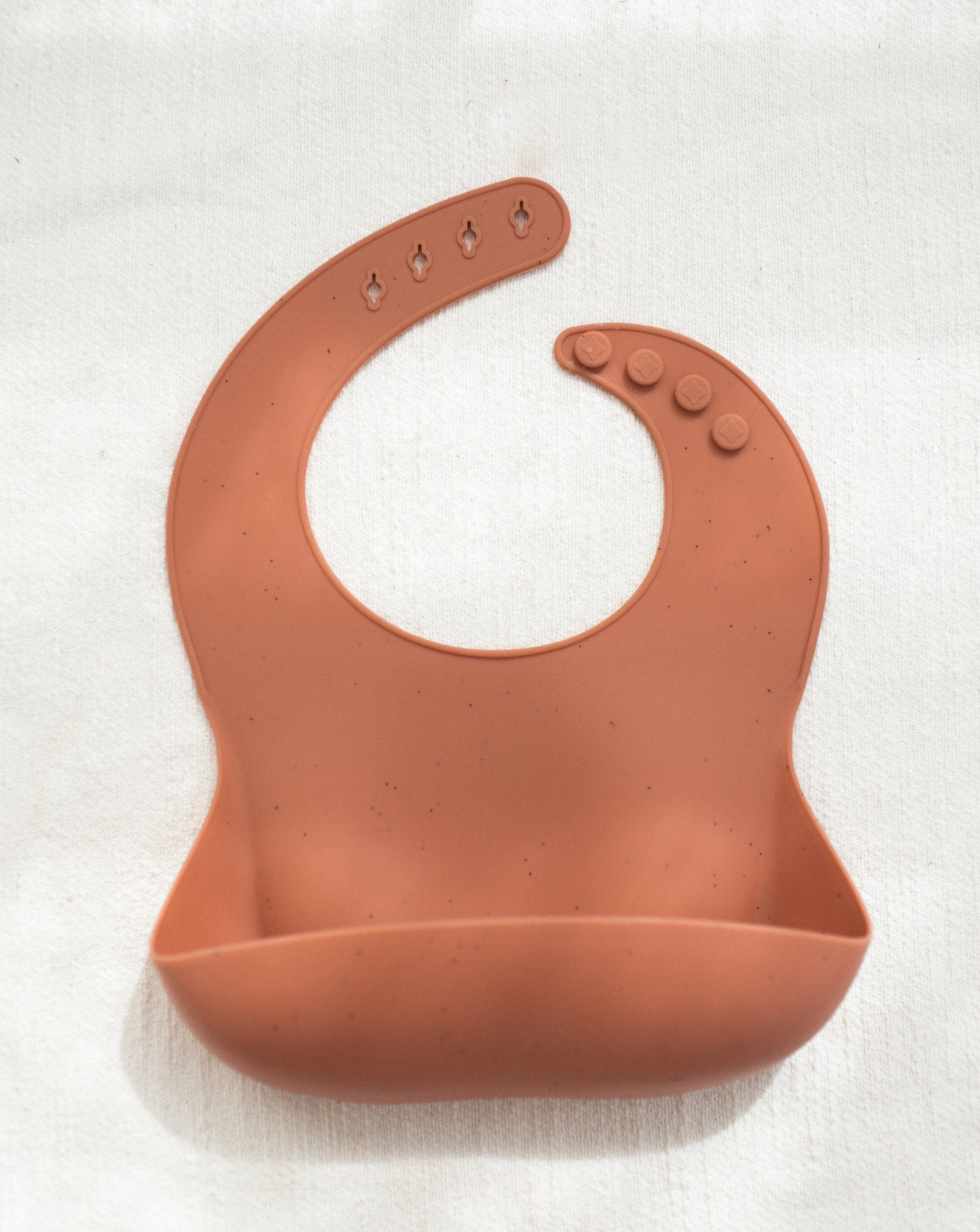 Bohemian Mama Littles Baby Silicone Bib | Speckled Cotta