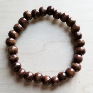 Bracelet Bar -Large Wood Beaded Stretch Bracelet 800o