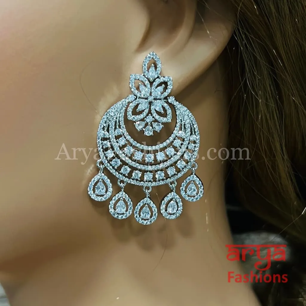 Bridal Cubic Zirconia Chandbalis