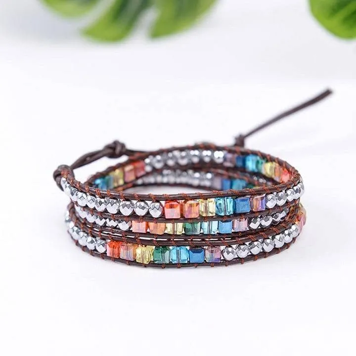 Chakra Natural Crystal Stone Bohemian Bracelet