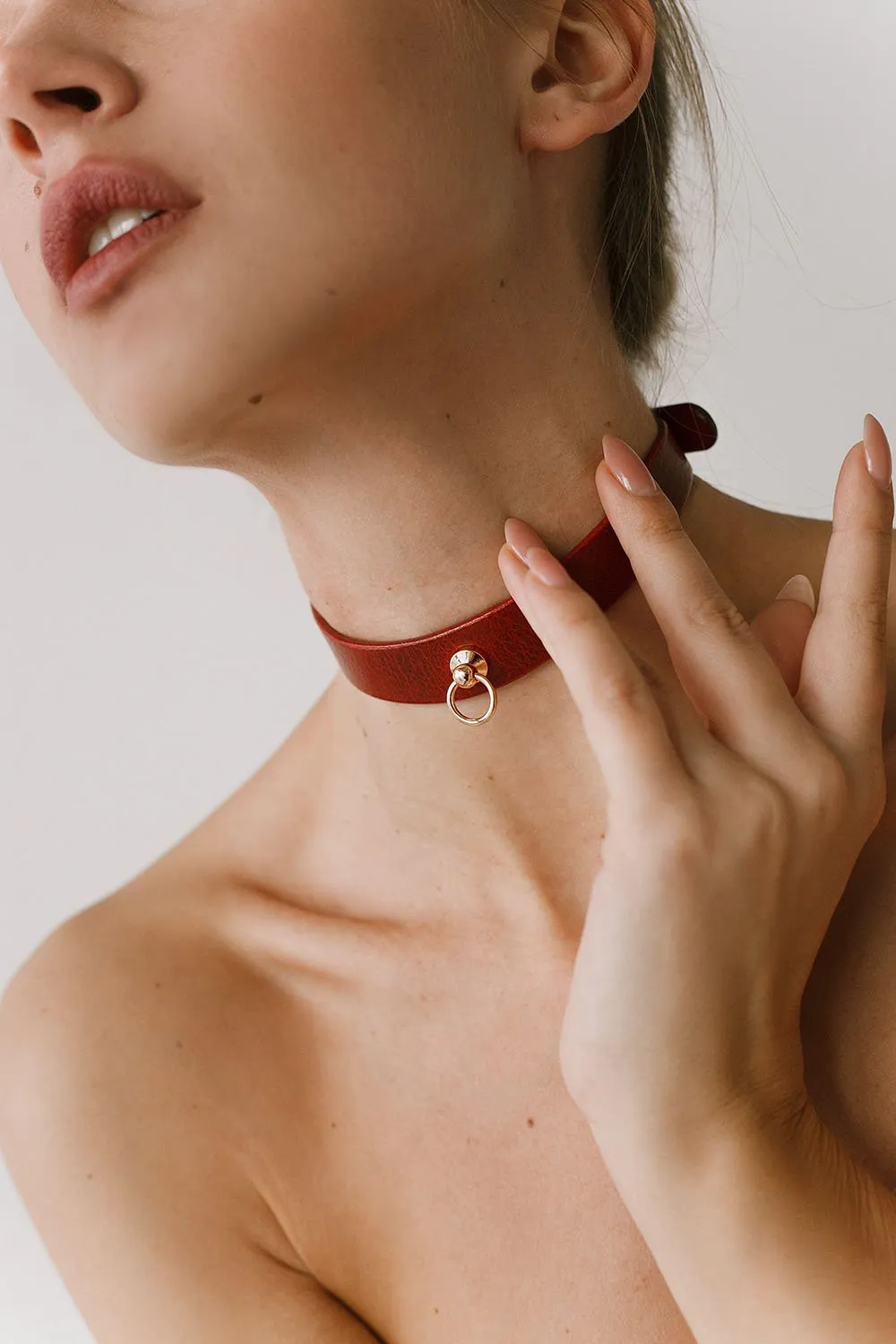 Choker "Delia" Red