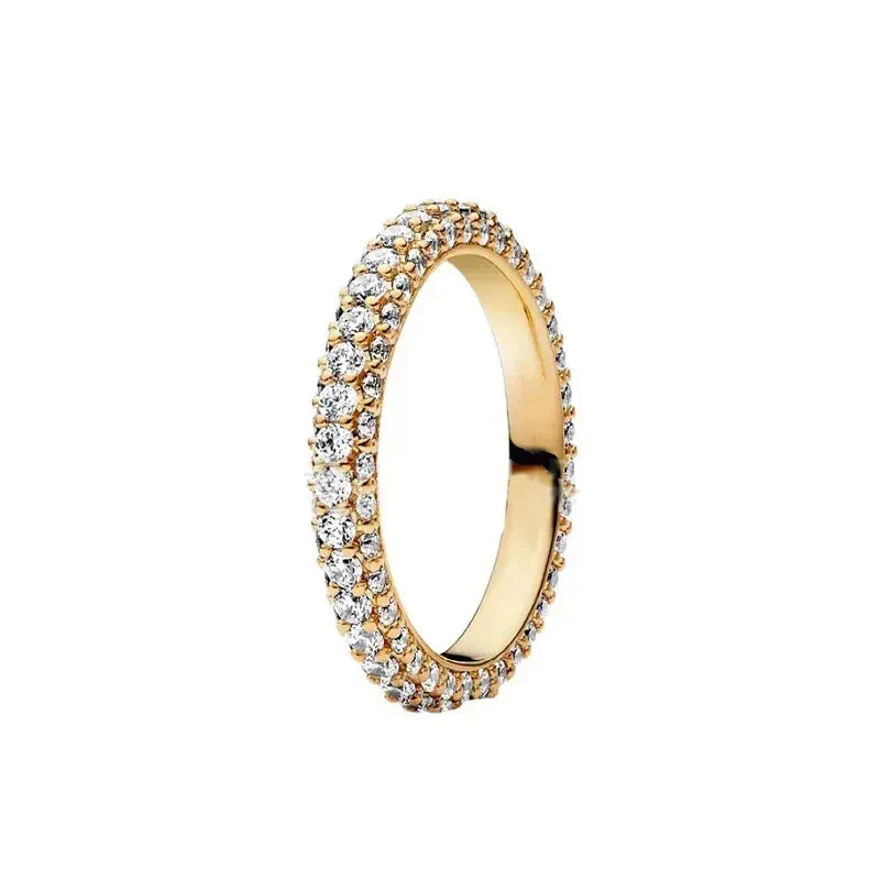 Classic Crown Round Gold Ring