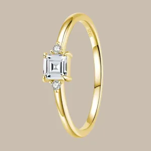 Classic Square Emerald Cut Ring