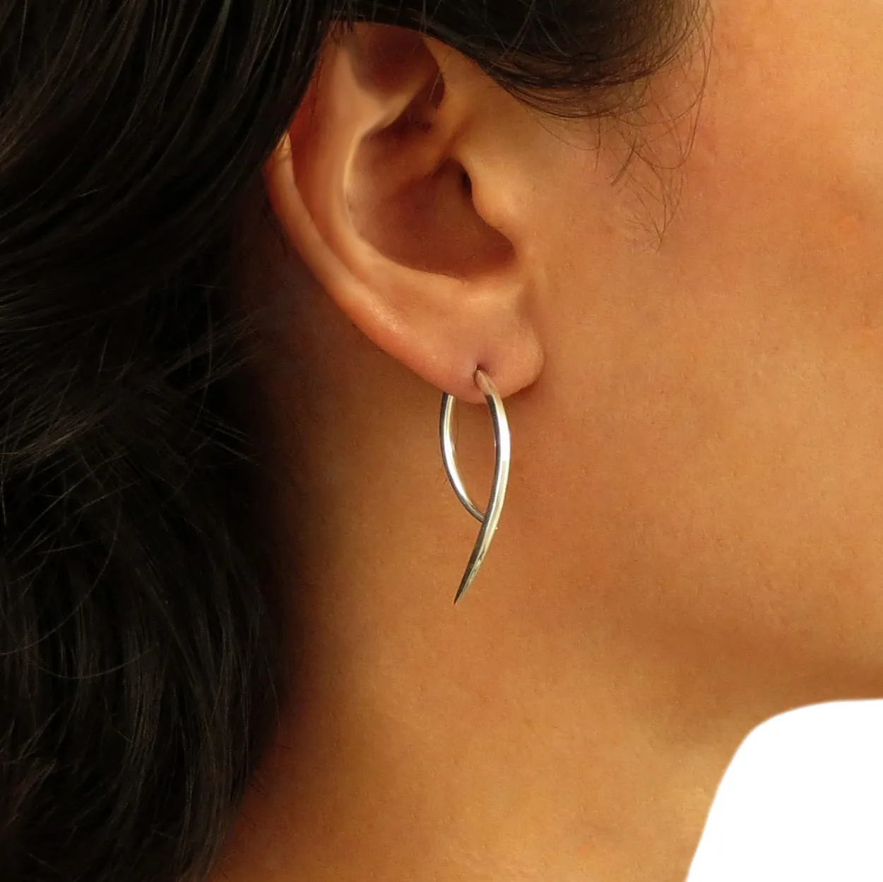 Detachable Two Part Spike Earirngs in 925 Silver