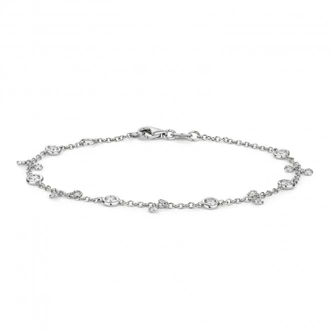 Diamond Jewellery 18ct White Gold Diamond Bracelet BDQ032W