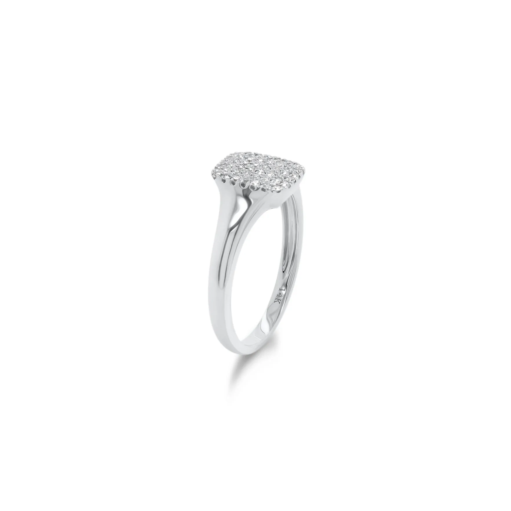 Diamond Signet Pinky Ring