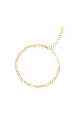 Figaro Bracelet - Gold