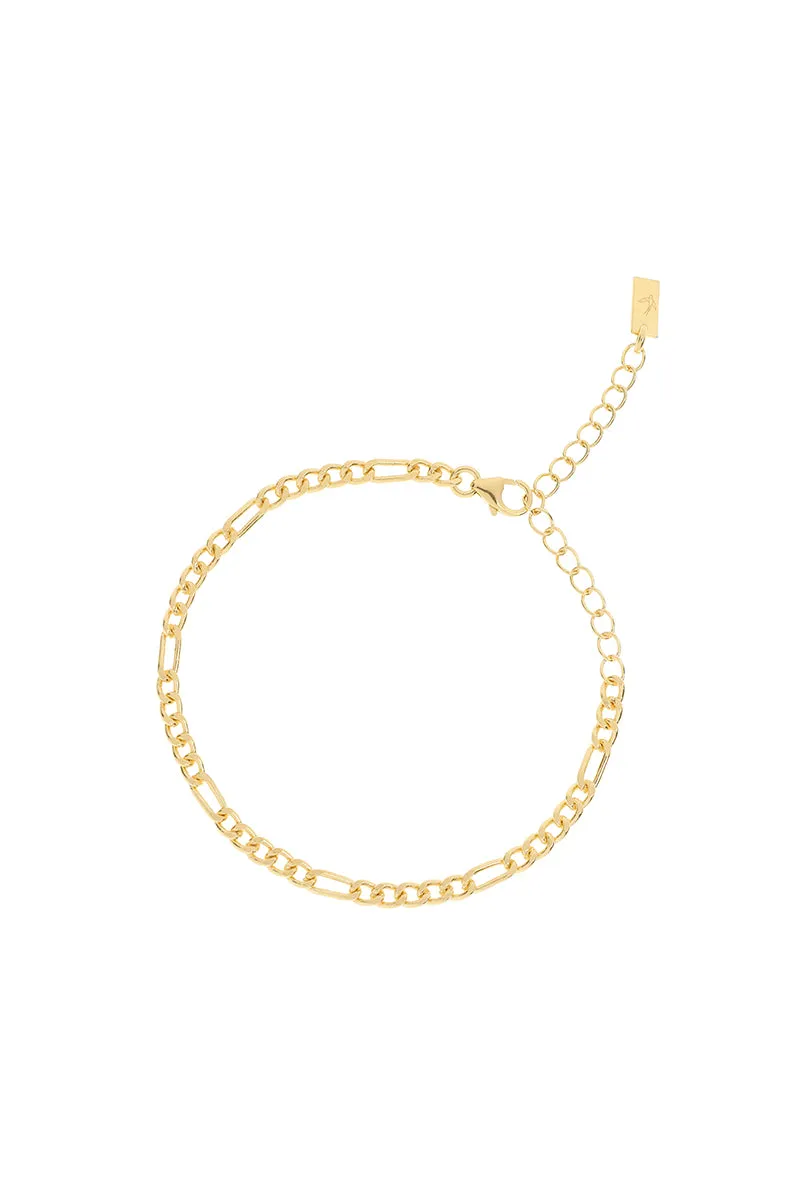 Figaro Bracelet - Gold