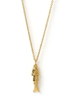 Fishbone Gold Necklace