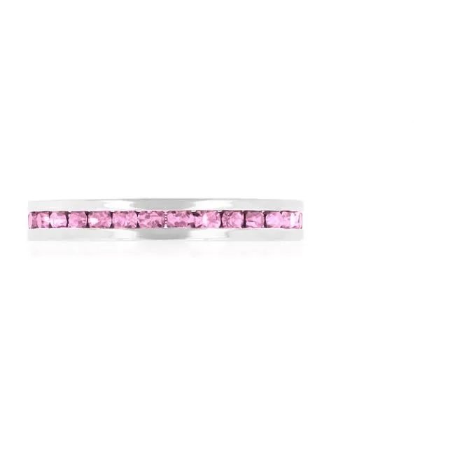 Gail Pink Eternity Stackable Ring | 1ct