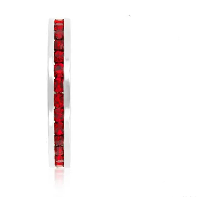 Gail Ruby Red Eternity Stackable Ring | 1ct