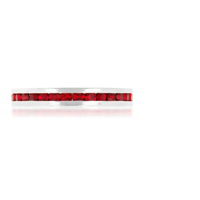 Gail Ruby Red Eternity Stackable Ring | 1ct