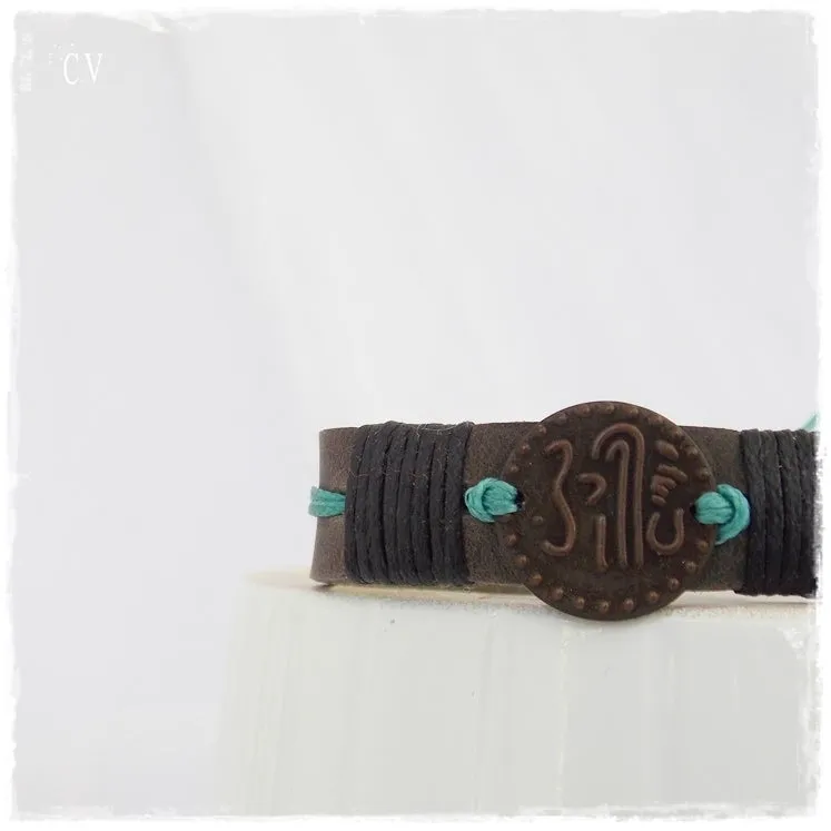 Gypsy Coin Leather Bracelet