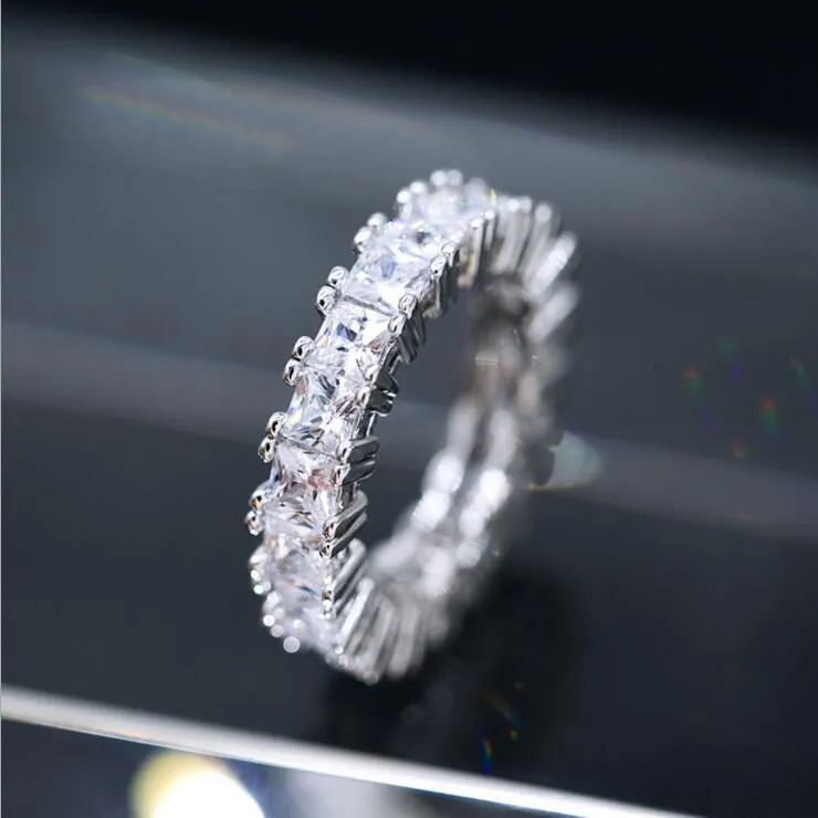 Handmade Eternity Promise Crystal Ring