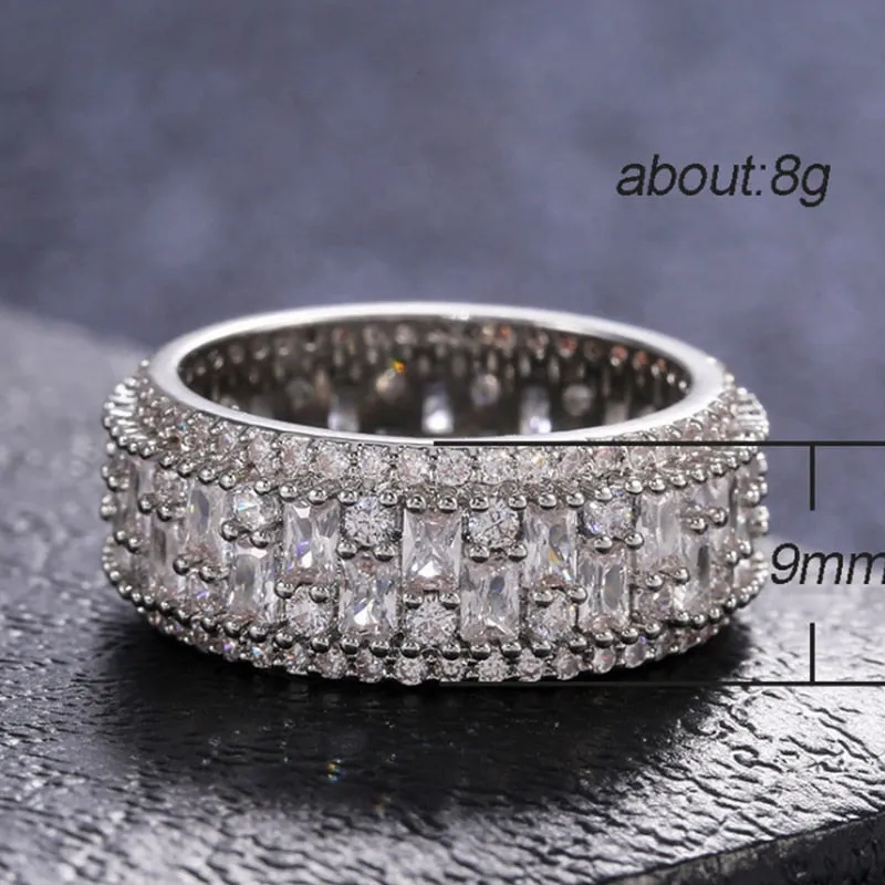 Handmade Eternity Promise Crystal Ring