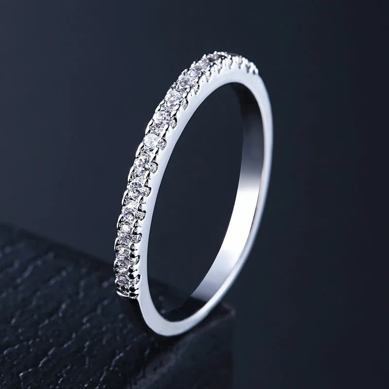 Handmade Eternity Promise Crystal Ring