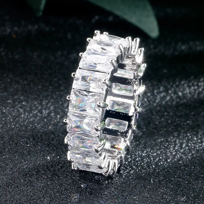 Handmade Eternity Promise Crystal Ring