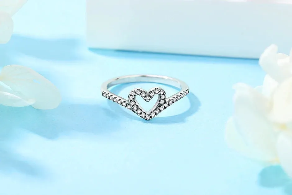 Heart Infinity Silver Gold Ring