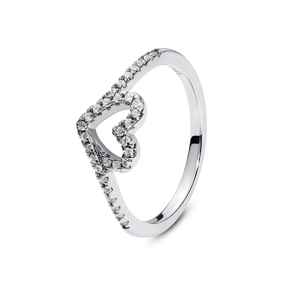 Heart Infinity Silver Gold Ring