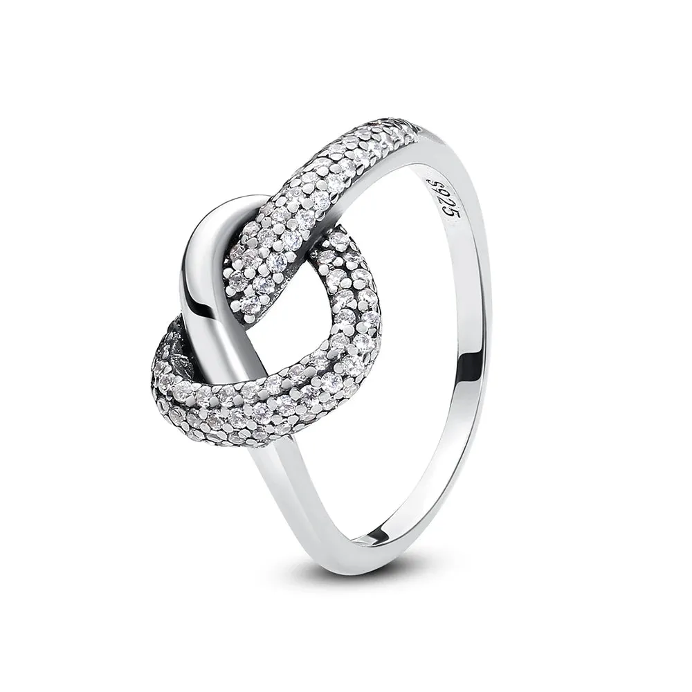 Heart Infinity Silver Gold Ring