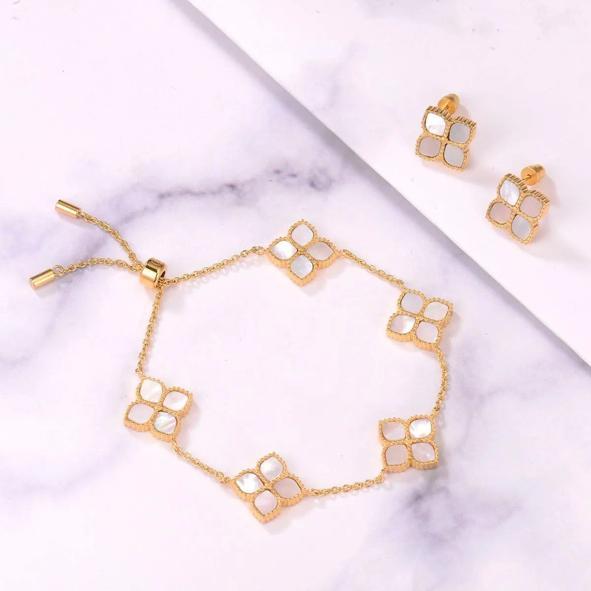 Joory / Choker Pearl Gold Set