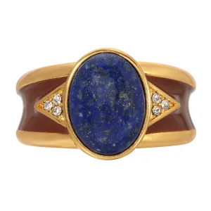 Lapis Madera Ring