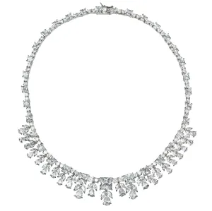 Leizia Cubic Zirconia Statement Necklace