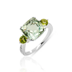 Melina Green Amethyst Ring