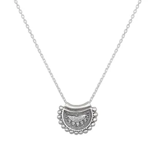 Mini Mandala Silver Necklace