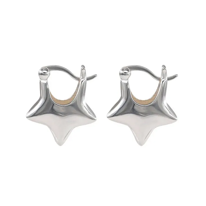 Minimalist Aesthetic Star Earrings