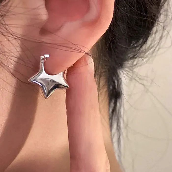 Minimalist Aesthetic Star Earrings