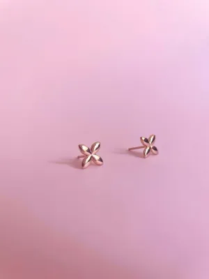 Minimalist Butterfly Earrings | Rose Gold