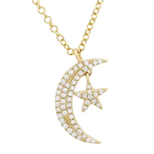 Moon & Star Necklace