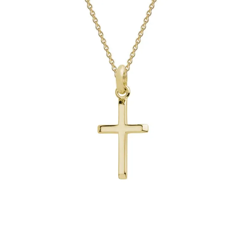 Mountz Collection Cross Pendant in 14K Yellow Gold