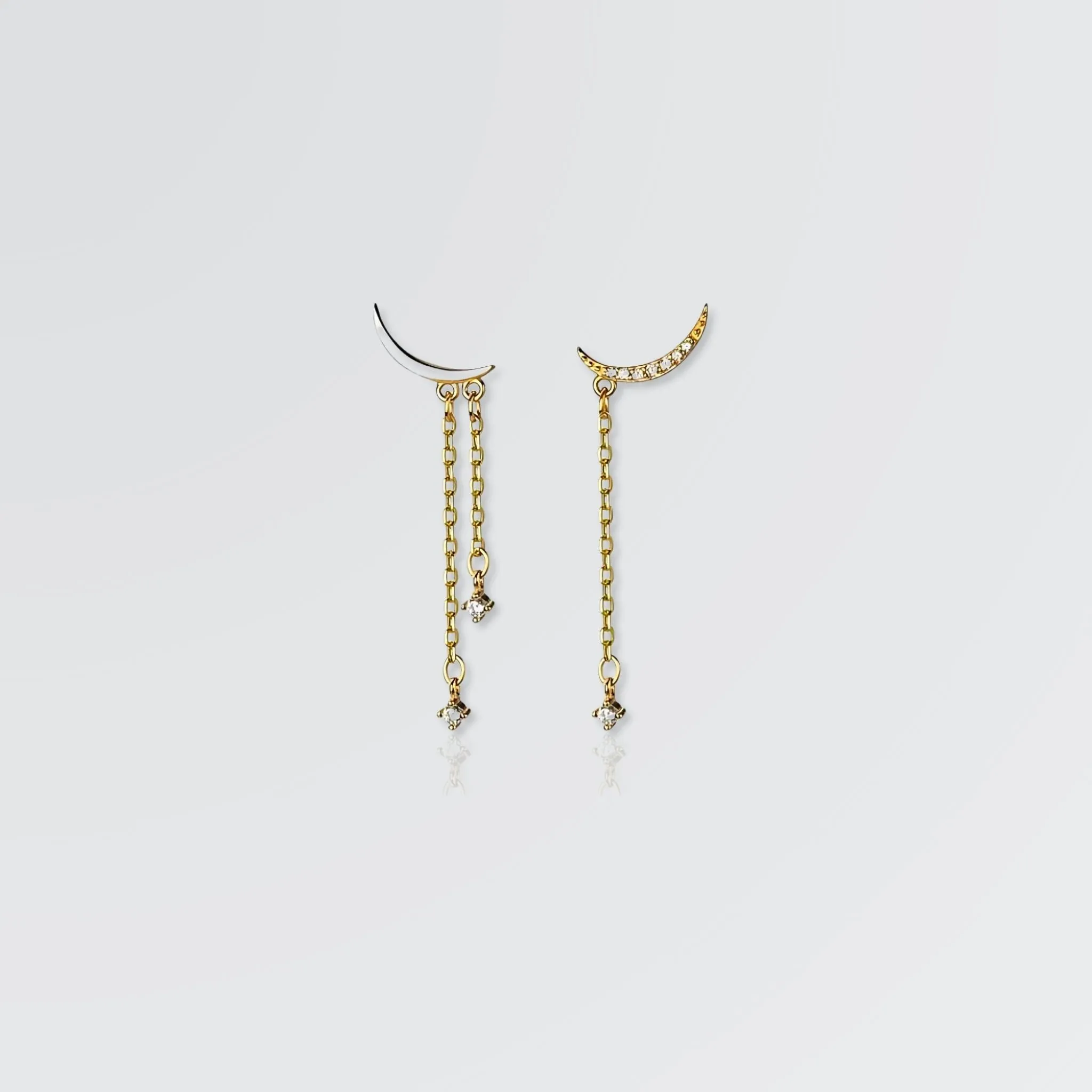 New Moon Minimal Earrings