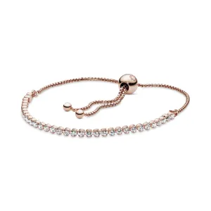 PANDORA Rose bracelet with clear cubic zirconia