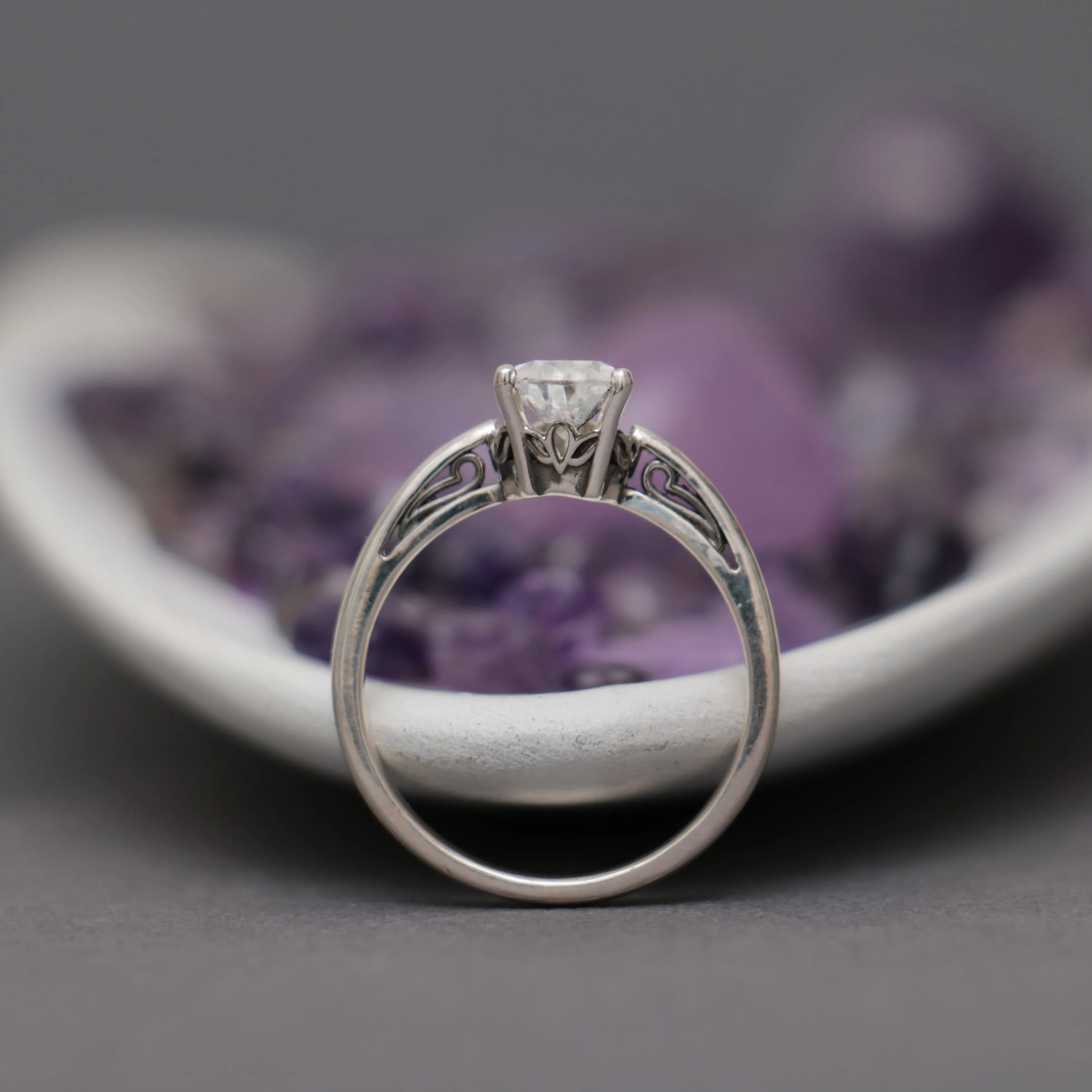 Pear Cathedral Engagement Ring | Moonkist Designs