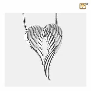 Pendant: Angel Wings - Rhodium Plated Two Tone - PD1370