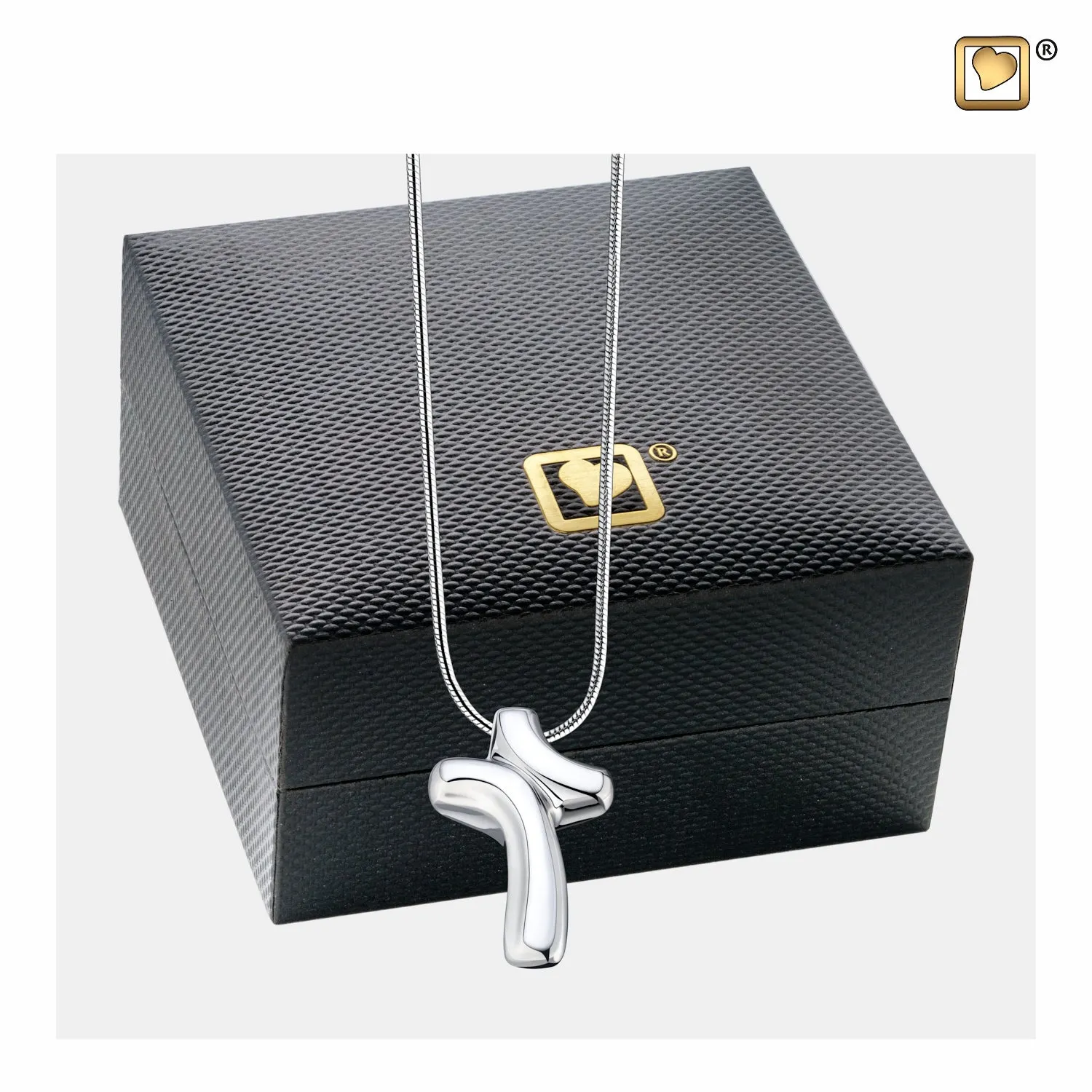 Pendant: LoveCross - Rhodium Plated - PD1132