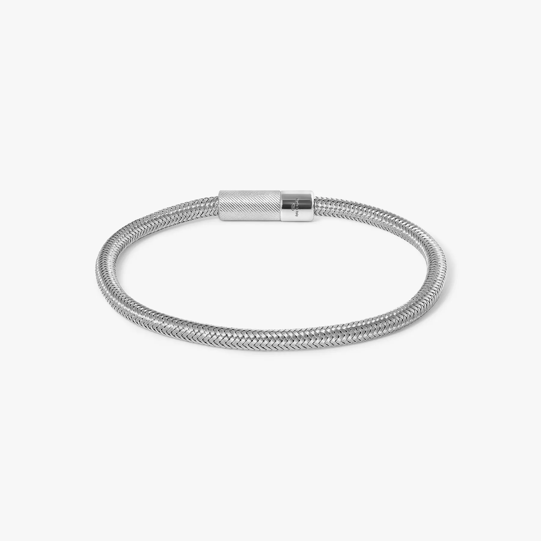 Pop Rigato Rame Bracelet In Silver