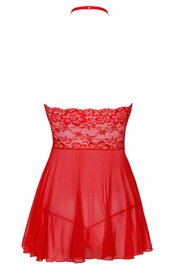 Red bow chemise - Unwrap Me