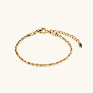 Rope Chain Bracelet in Gold